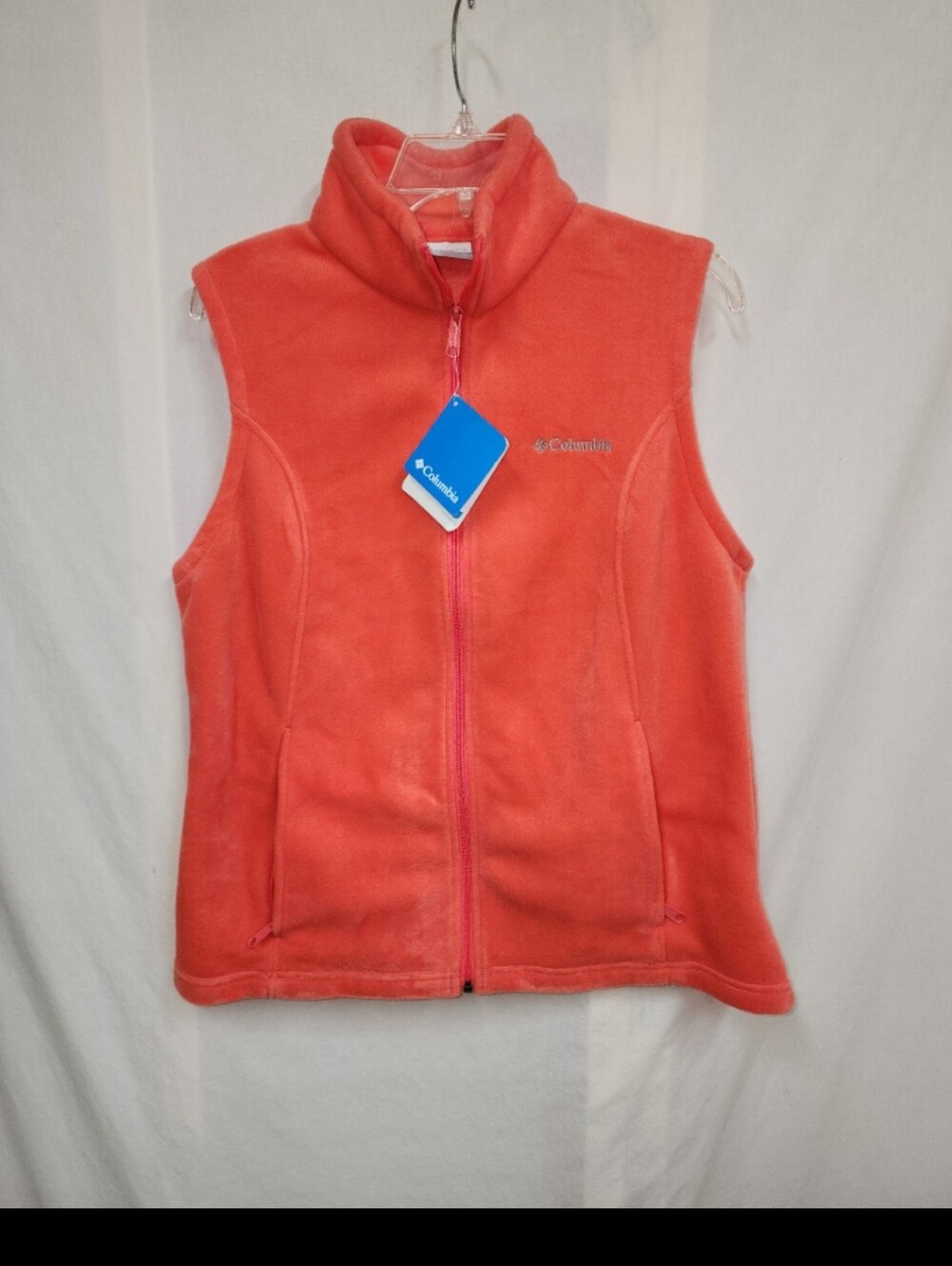 Columbia womens size large coral colored fleece vest